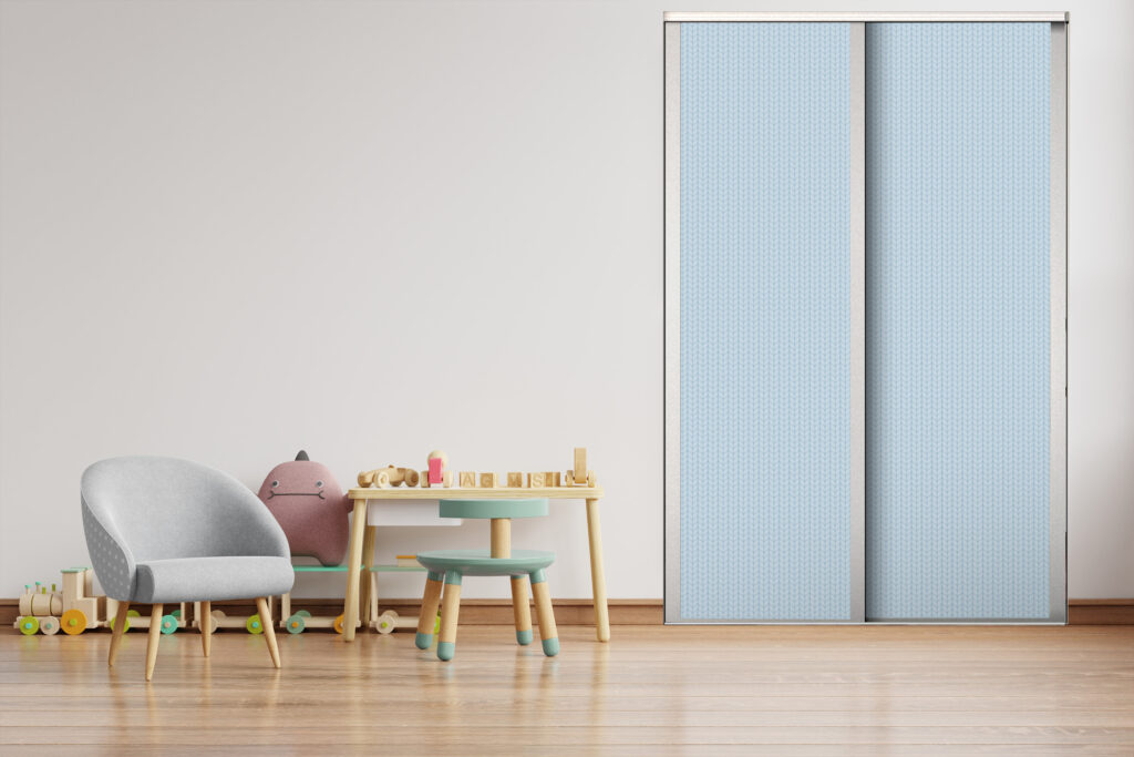 papier peint intérieur texture laine cocooning placard coulissant