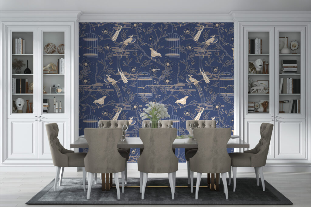 papier peint mural créatif oiseau du paradis livraison gratuite salle à manger