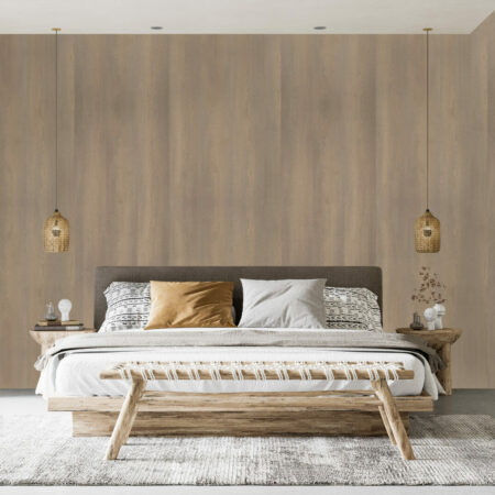 papier peint intissé texture trompe l'oeil bois sur-mesure pas cher chambre hôtel