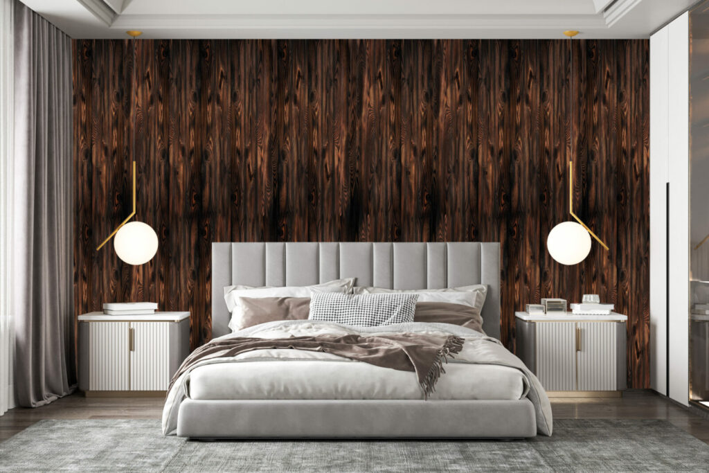 acheter tapisserie vinyle imprimée texture imitation bois encollé personnalisable haut de gamme pour suite parentale