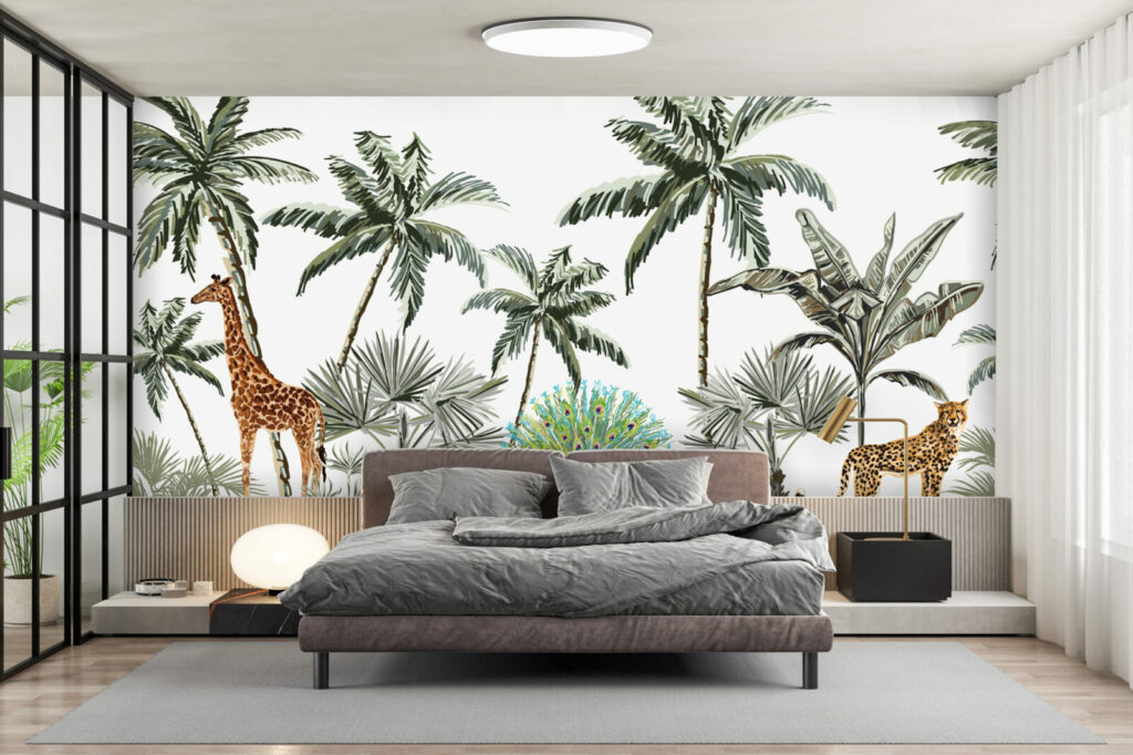 tapisserie repositionnable safari jungle tendance pas cher suite parentale