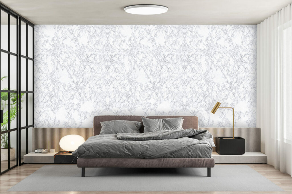 Stickers murales repositionnable imitation marbré luxueux pas cher suite parentale