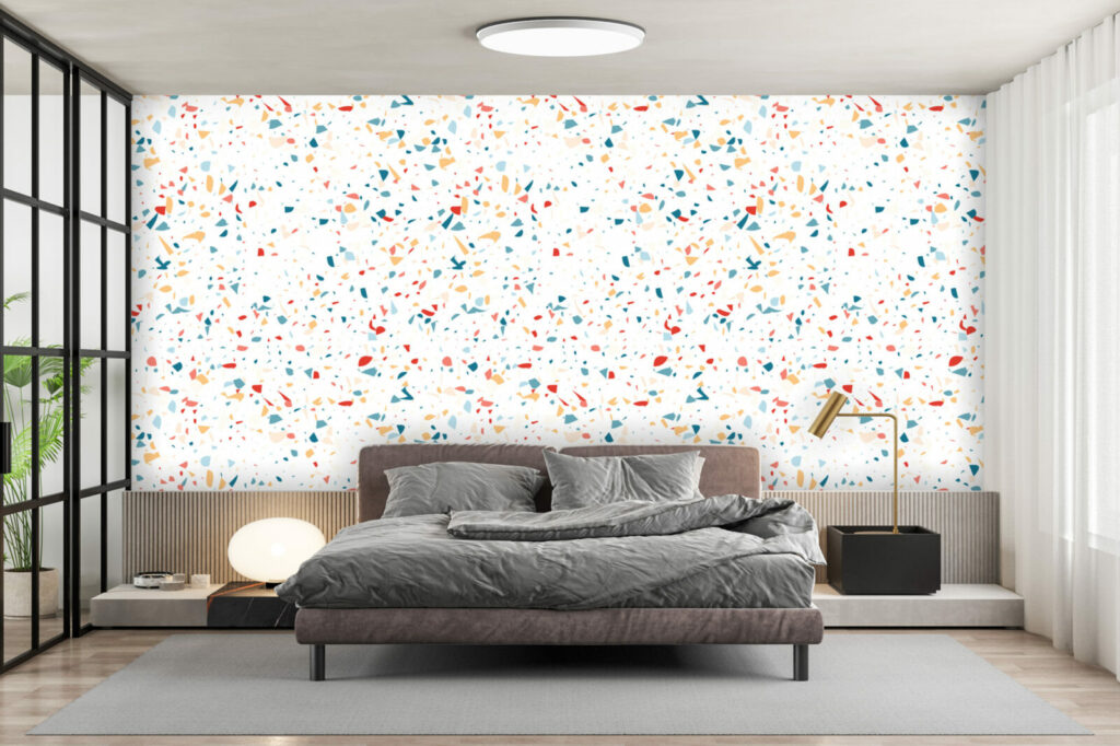 achetez papier peint pop et rétro chambre adulte - multicolor