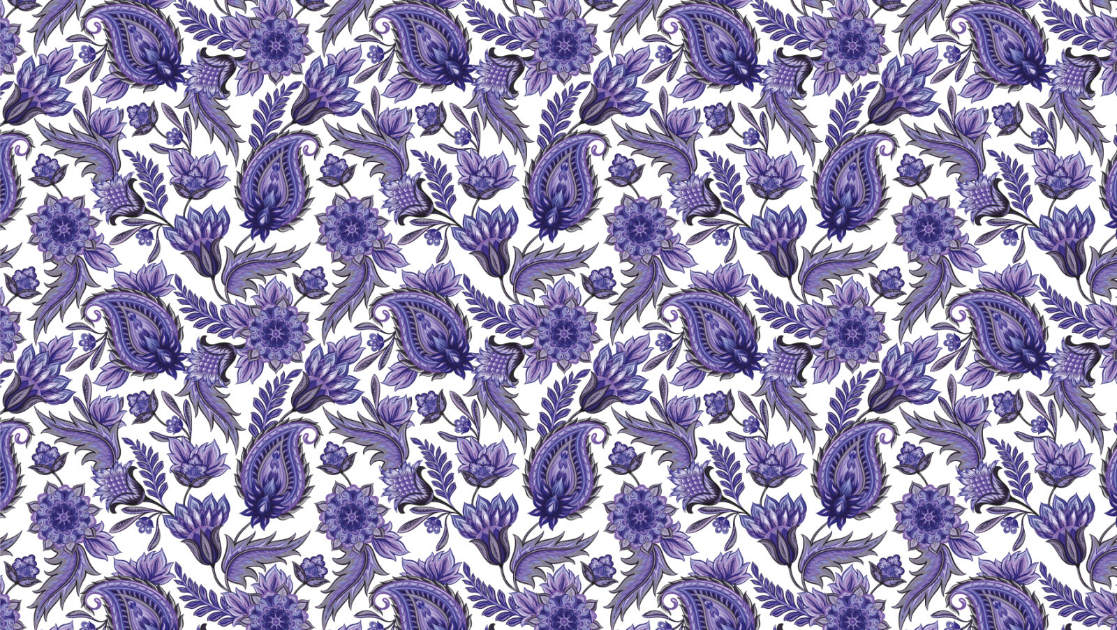 Tissu Cachemire Bleu Perse - Tapisserie Murale Vintage Hippie En Coton