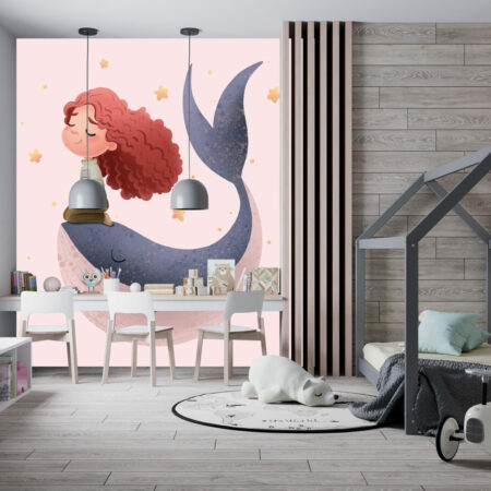 tapisserie repositionnable enfantine plein de douceur sur-mesure petit prix chambre bambin