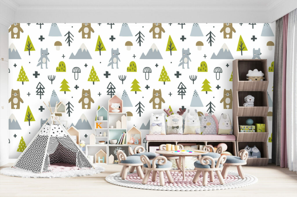 papier peint intissé enfantin et tendance personnalisable au meilleur prix
