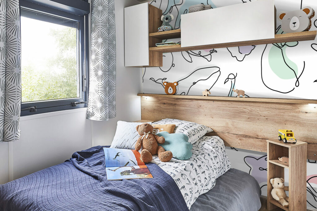 tapisserie vinyle autocollant motif animaux minimaliste aquarelle personnalisé mobil home