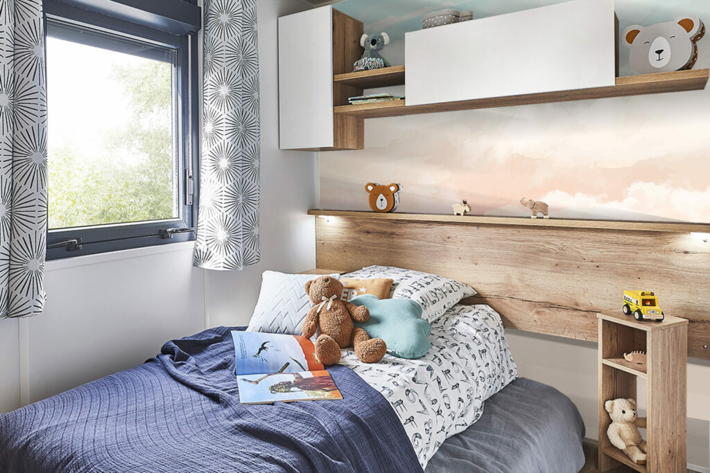 livraison rapide fresque papier peint panoramique minimaliste ciel nuage aquarelle sur mesure haut de gamme mobil-home enfant doux