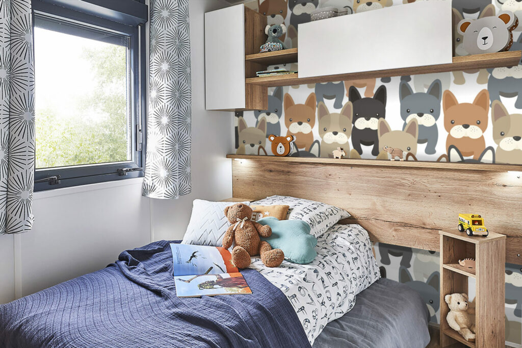 livraison gratuites fresque collection autocollant intissé pop créatif chien mignon personnalisé meilleur prix mobil-home chambre enfant