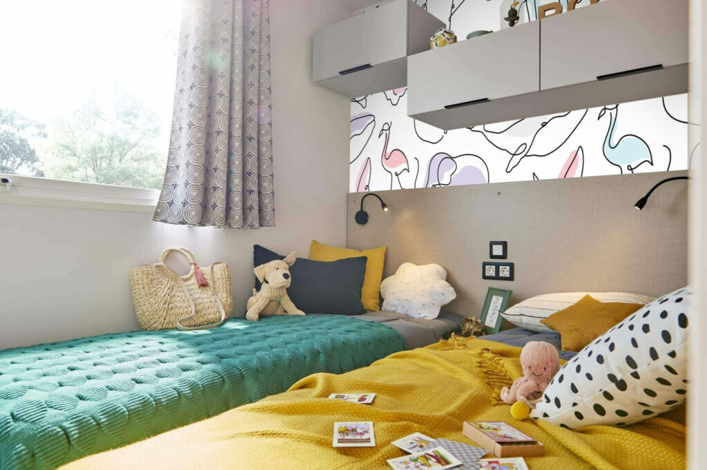 tapisserie vinyle autocollant motif animaux minimaliste aquarelle personnalisé mobil home