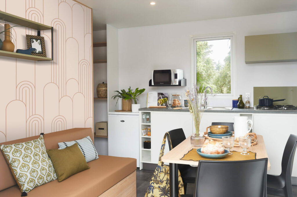 papier peint contemporain minimaliste livraison rapide mobil-home