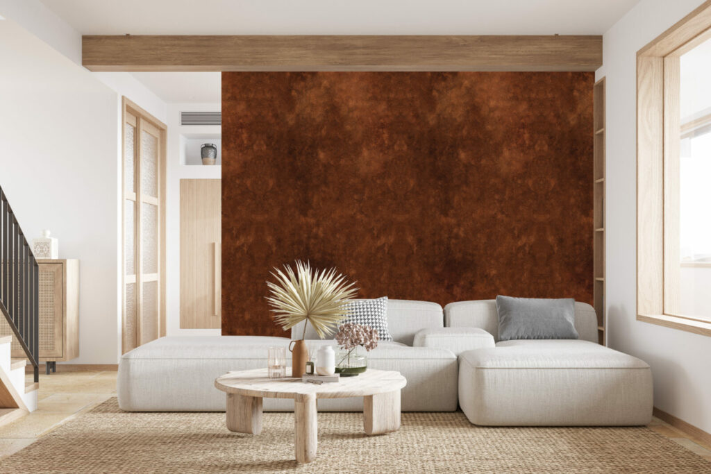 Collection décoration mural imitation métal rouillé haut de gamme salon