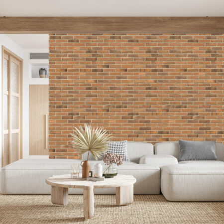 livraison rapide collection tapisserie encollée imitation brique style anglais tendance trompe l'œil sur-mesure prix abordable salon maison