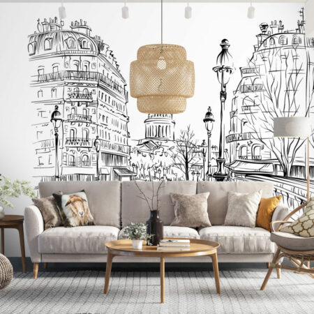 Flânez dans les rues de la capital avec notre collection murale sur Paris intérieur maison