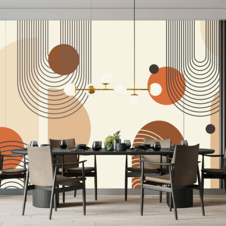 vente tapisserie autocollant boho modern art déco personnalisable qualitatif meilleur prix salle à manger bord de mer