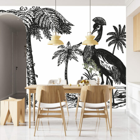 Le papier peint panoramique grue 