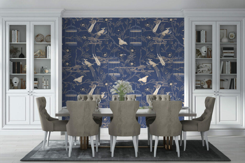 papier peint mural créatif oiseau du paradis livraison gratuite salle à manger