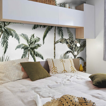 acheter collection tapisserie repositionnable vintage rétro jungle personnalisable pas cher mobil home