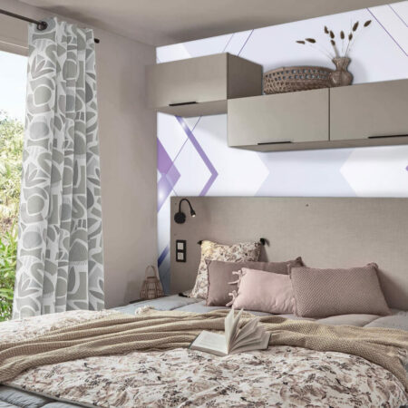 collection papier peint panoramique abstrait personnalisé chambre adulte mobil home - rose