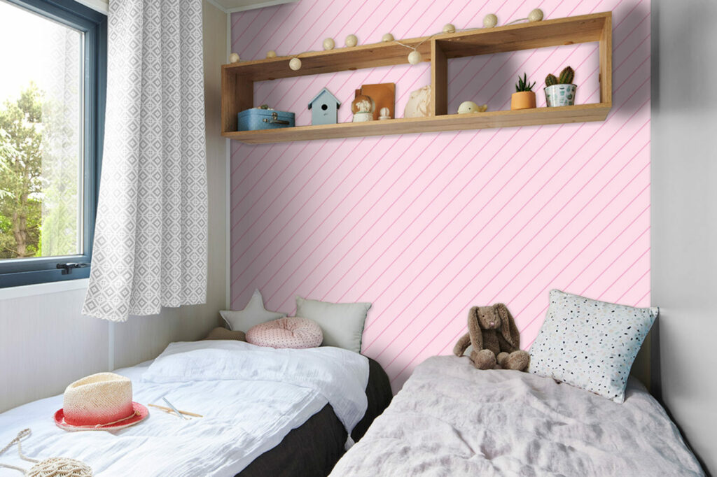 Vinyle autocollant mural vintage personnalisable moins cher chambre mobil home petite fille