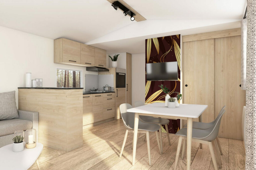 tapisserie motif floral luxueux et tendance personnalisable livraison rapide mobil home