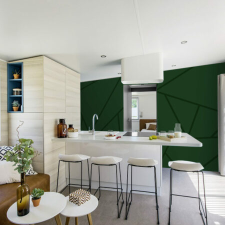 Papier peint pré encollé personnalisé géométrique pas cher haut de gamme cuisine mobil home