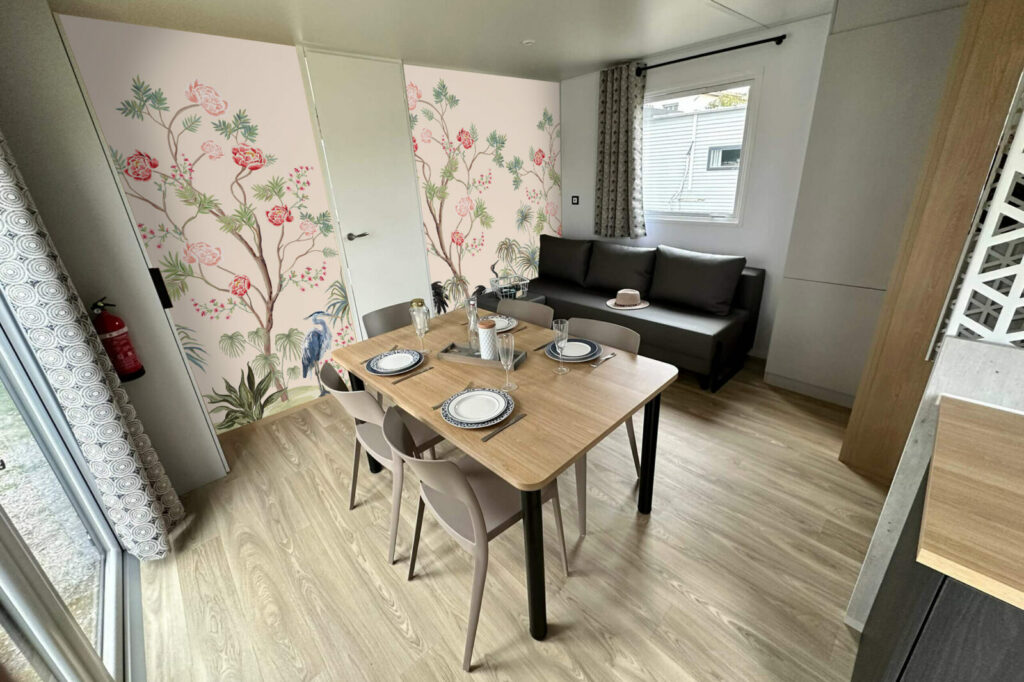 décoration murale style japendi floral tendance pas cher mobil home