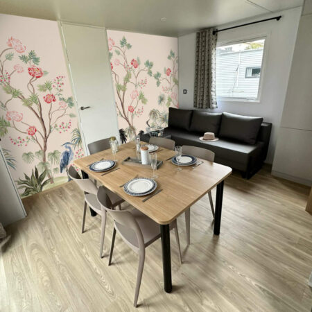 décoration murale style japendi floral tendance pas cher mobil home