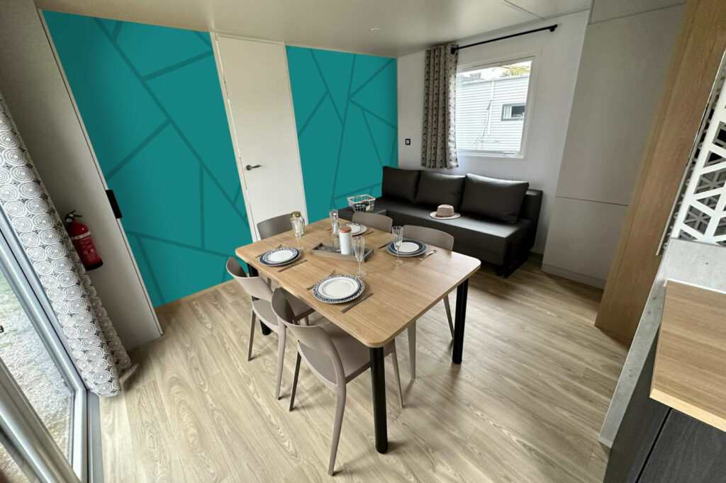 Papier peint pré encollé personnalisé géométrique pas cher haut de gamme mobil home