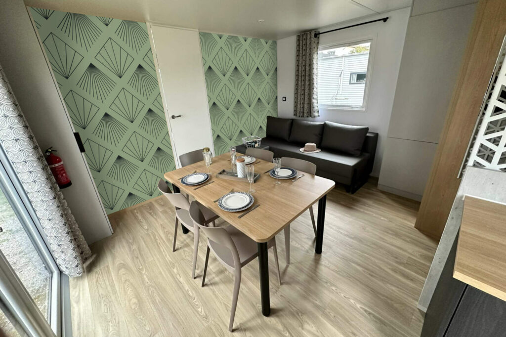 Décoration murale design art déco géométrique pas cher - vert