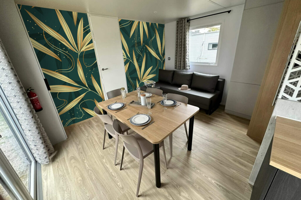 tapisserie motif floral luxueux et tendance personnalisable livraison rapide mobil home