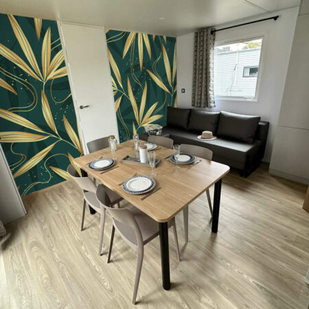 tapisserie motif floral luxueux et tendance personnalisable livraison rapide mobil home