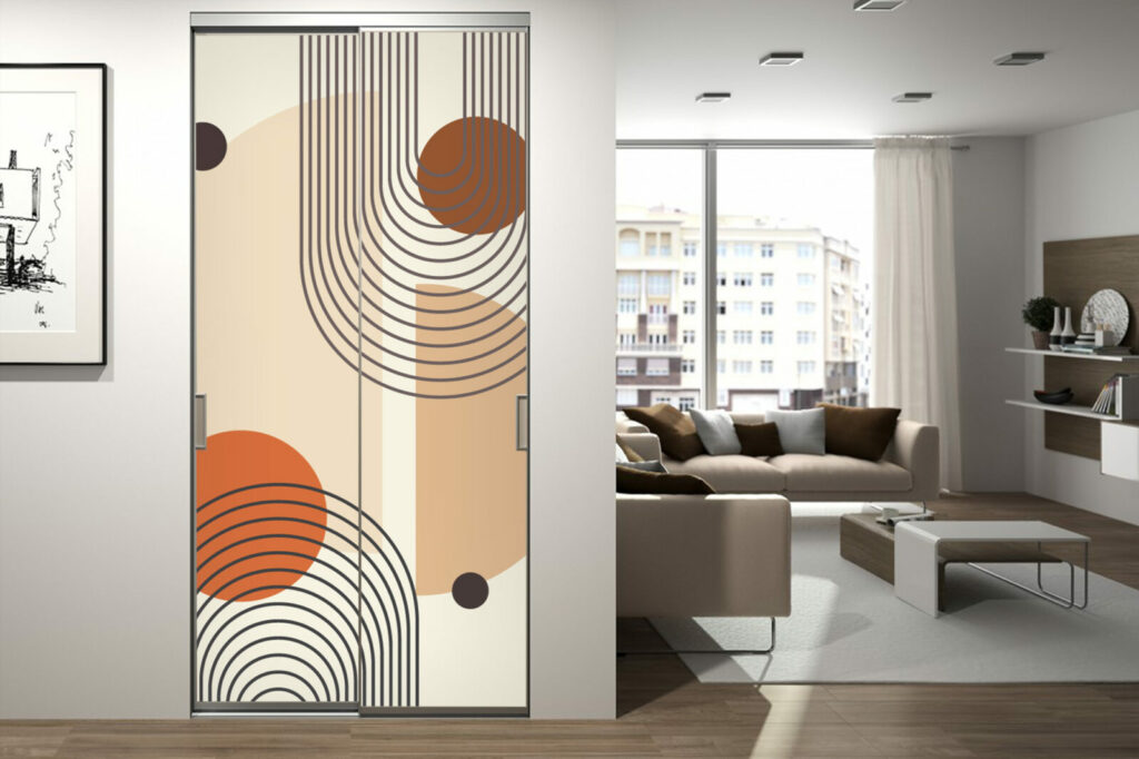 vinyle repositionnable boho modern art déco personnalisable qualitatif meilleur prix portes de placard