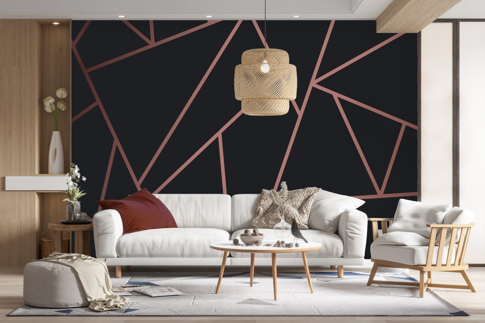 Papier peint géométrique moderne - Mambo Deco - Papiers peints sur
