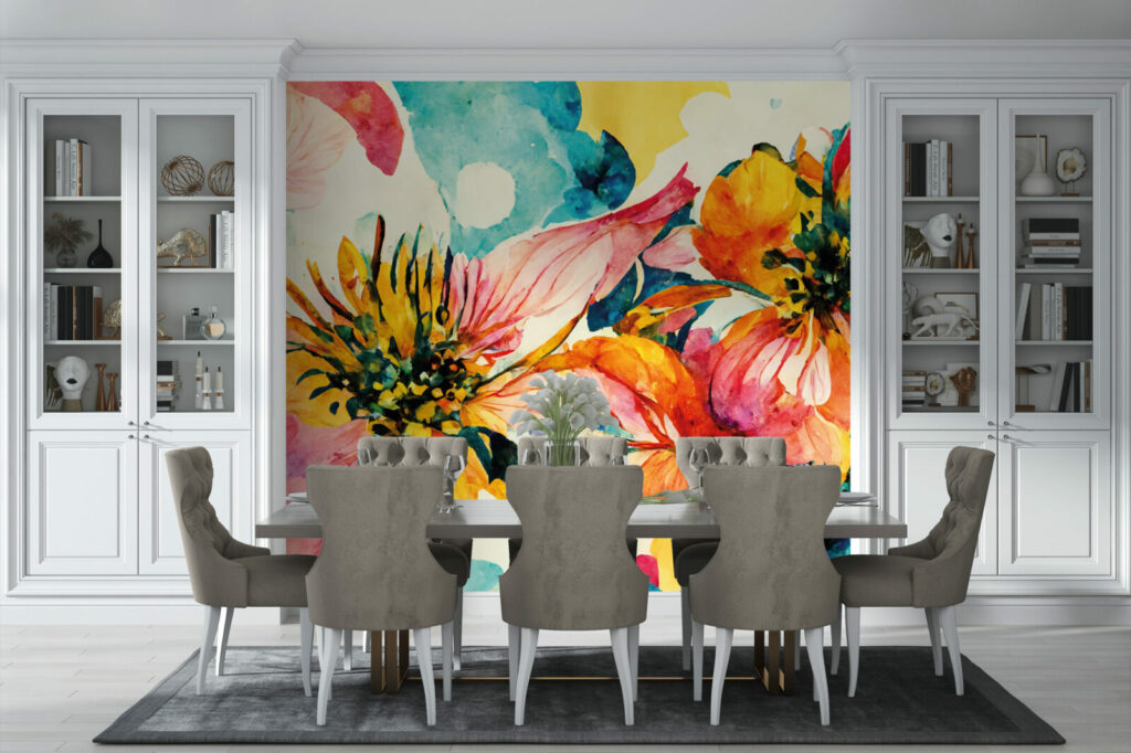 Notre revêtement mural floral introduira de la fraîcheur à votre espace de vie. Les motifs floraux sont idéaux dans les chambres ou les pièces de vie