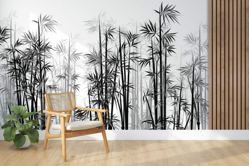 Le papier peint forêt bambou dense est le choix idéal pour tout projet de décoration intérieure.