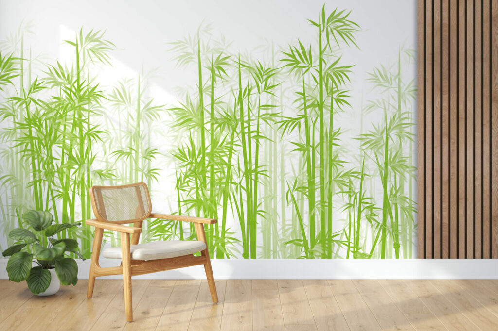 Le papier peint forêt bambou dense est le choix idéal pour tout projet de décoration intérieure.