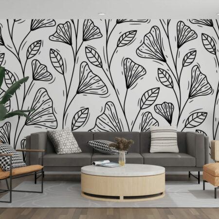 papier peint sur mesure floral