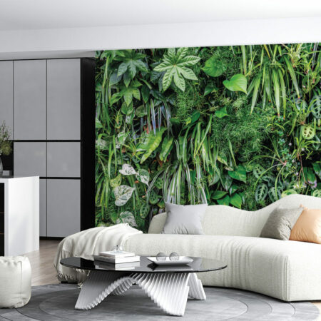 Ce papier peint de mur végétal ultra réaliste est une solution idéale pour transformer n'importe quelle pièce en un véritable jardin intérieur.
