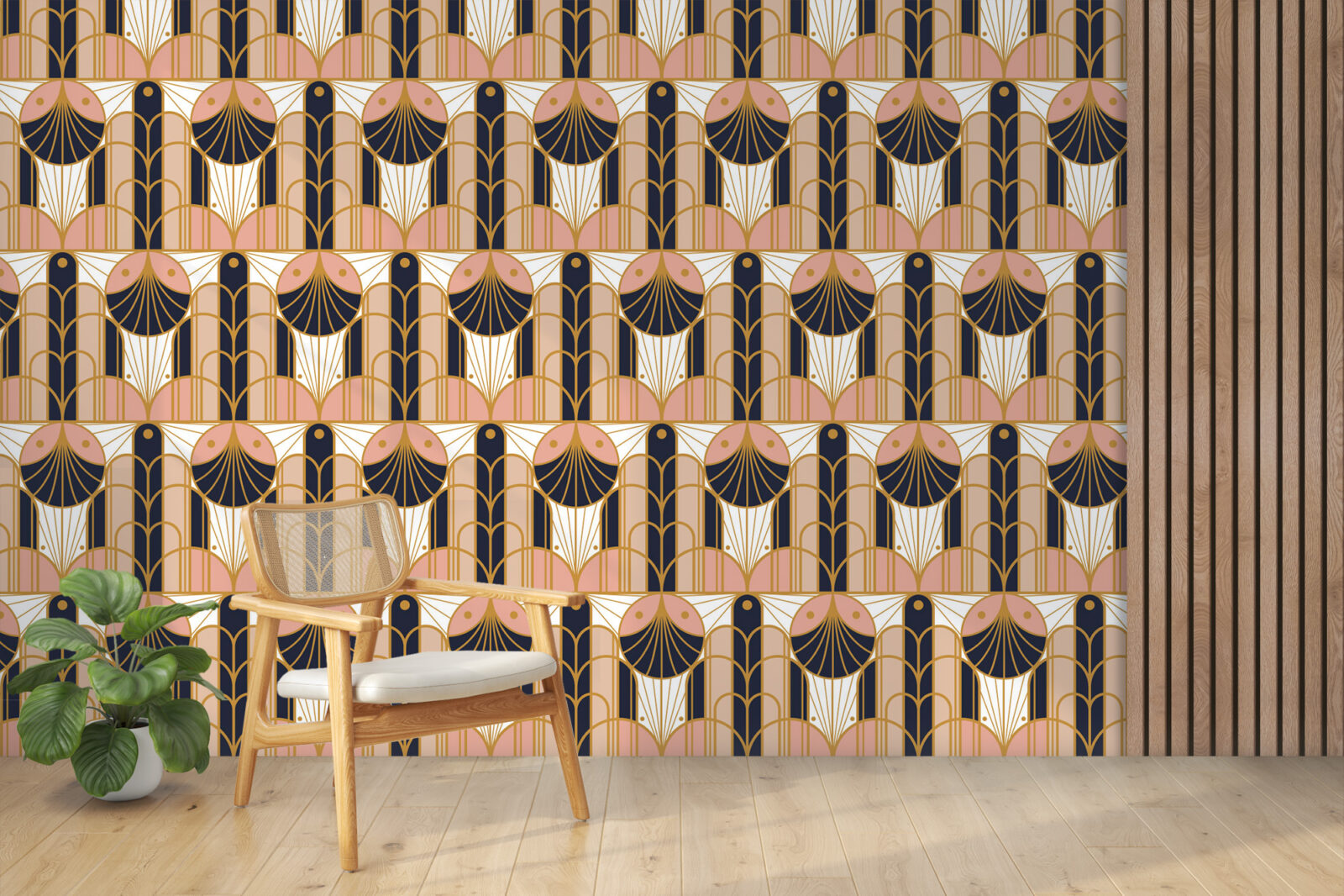 Papier peint panoramique Art Déco Chic - Mambo Deco - moins cher ...
