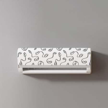 Transformez votre appareil avec un habillage clim design motif abstract face