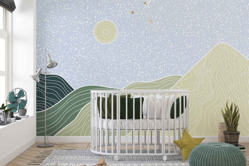 papier peint nénuphars zen Ananda décoration murale apaisante