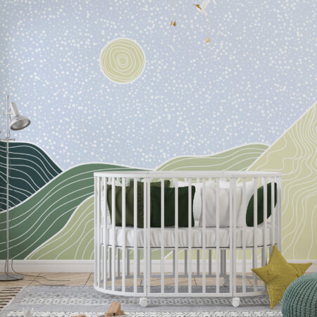 papier peint nénuphars zen Ananda décoration murale apaisante