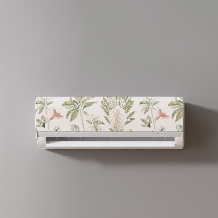 Faites entrer la jungle dans votre salon avec notre sticker tropical pour climatisation Abstract Canopy. Pose facile, sans bulle, sans trace.