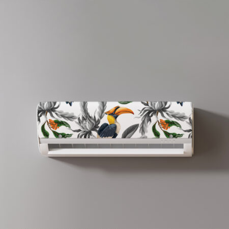 Offrez à votre intérieur une touche exotique et originale avec cet habillage adhésif tropical pour climatiseur. Motif Tropical. Impression à la commande.