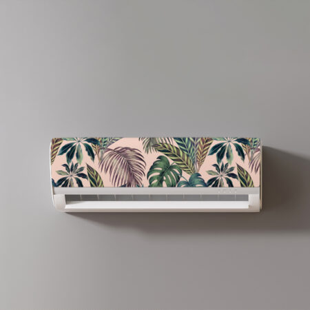 Offrez à votre intérieur une bouffée d’exotisme avec ce sticker pour climatisation split au look jungle chic.