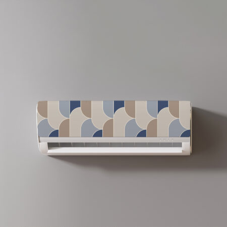 Apportez une touche vintage et élégante à votre intérieur grâce à notre sticker clim rétro au motif Retro Flow.