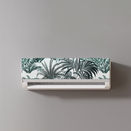 Apportez une touche d’évasion tropicale à votre intérieur avec ce sticker pour climatisation murale à l’ambiance végétale.